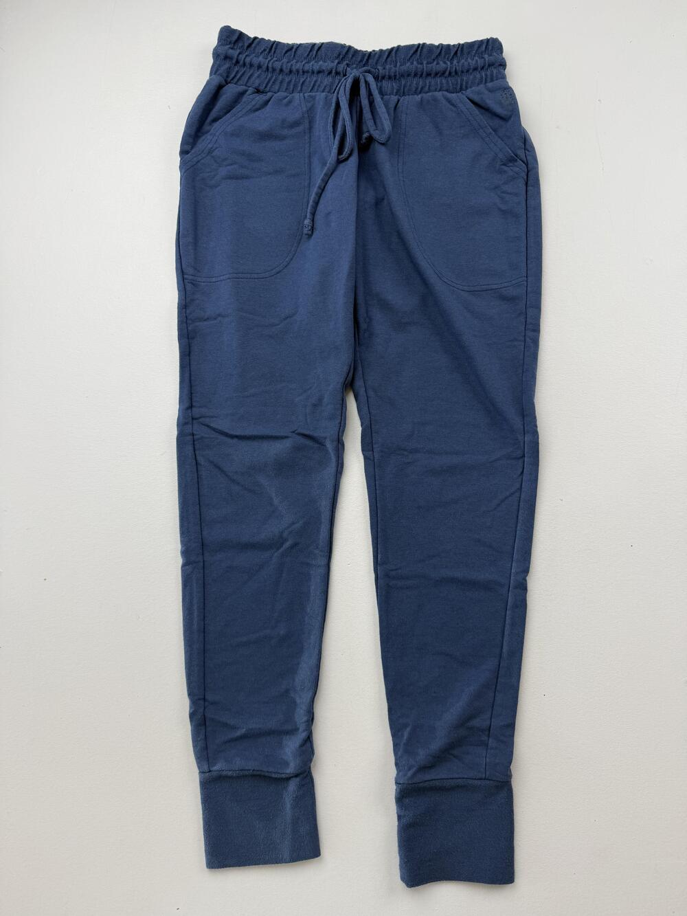 Free People FP Movement Sweatpants Womens Small Blue Jogger Lounge Elastic Waist